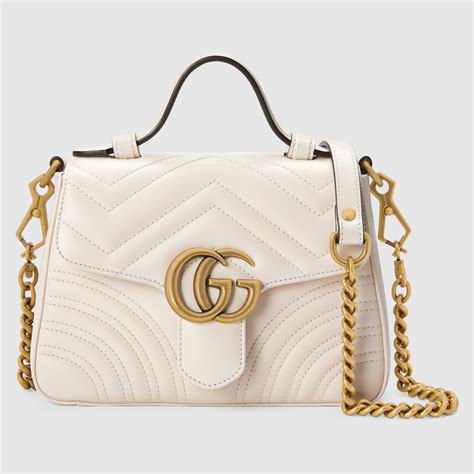 gucci mini marmont bianca|gucci marmont mini bag wallet.